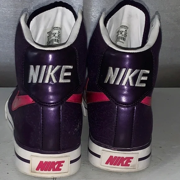 Nike BRS 2009 High Top Sneakers, Purple & Pink, Size 8.5M - Picture 4 of 9